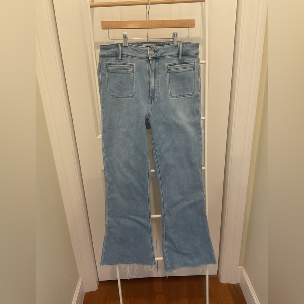 PAIGE Marlow Skimmer Light Blue Flare Jeans  Size 29
